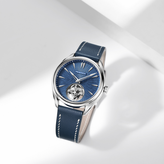 Peacock Divine Craft Hand-Made Micro-Engraved Ultra-Thin Tourbillon Watch